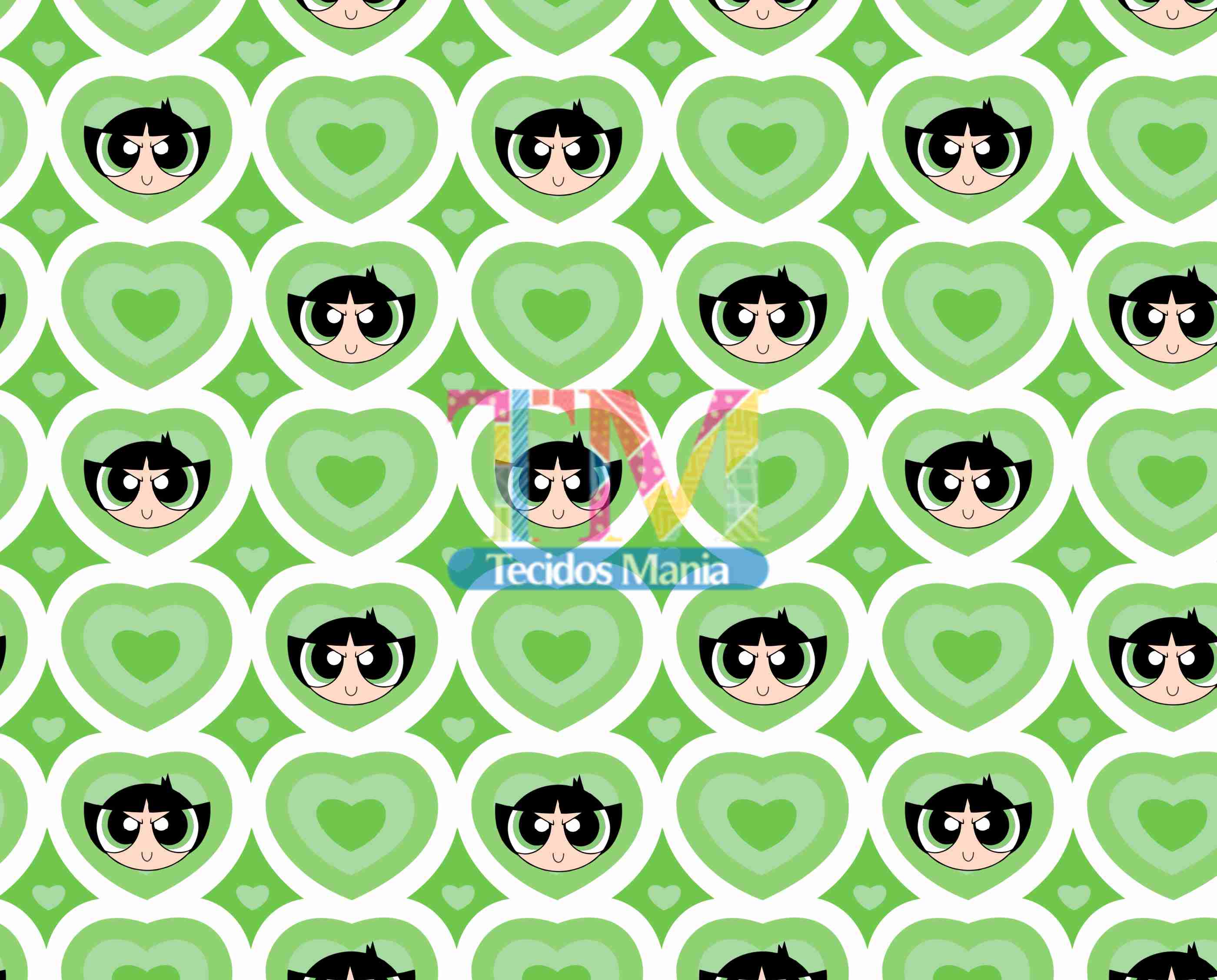 Tecido Oxford Estampa Digital - Meninas Super Poderosas - Docinho