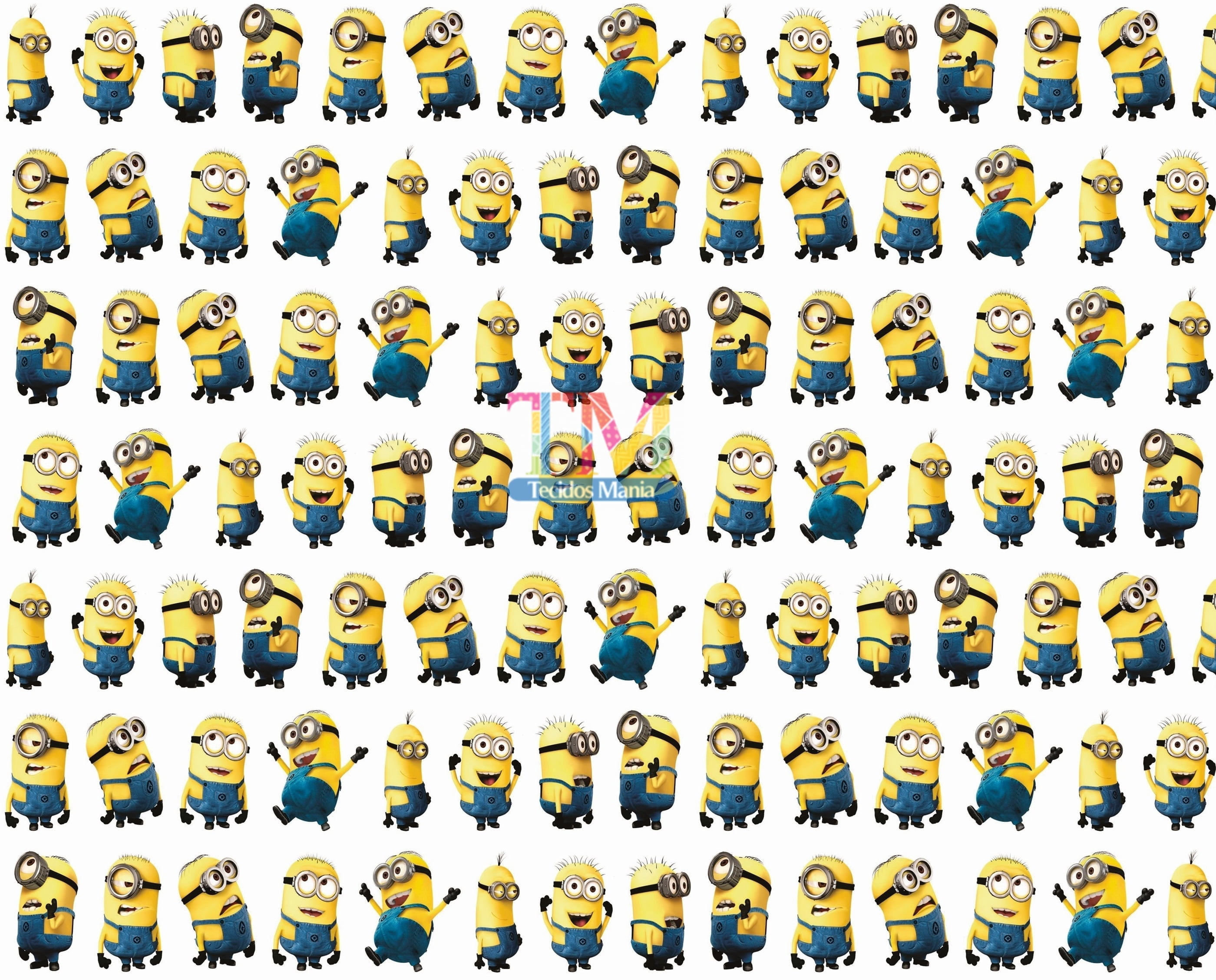 Tecido Oxford Estampa Digital - Minions Juntos