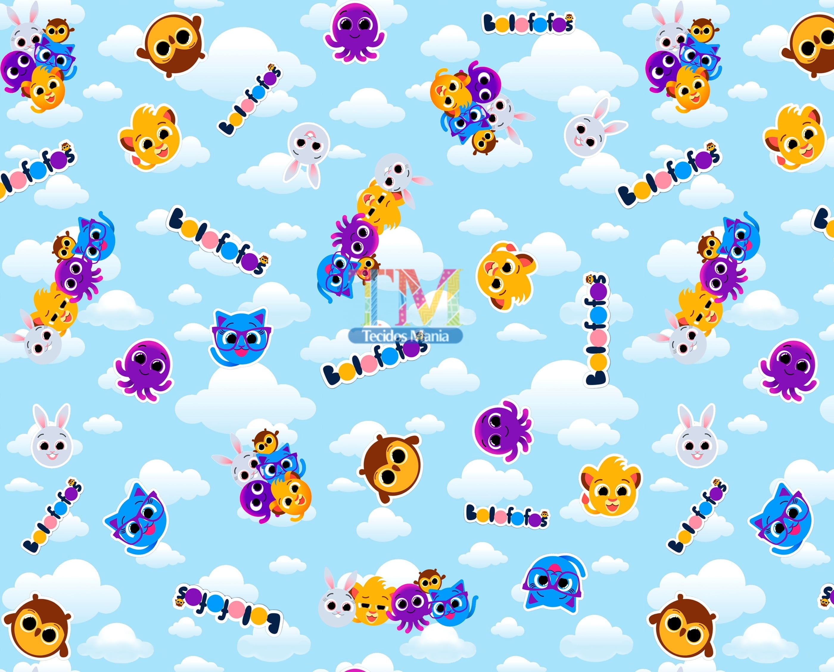 Tecido Oxford Estampa Digital - Bolofofos