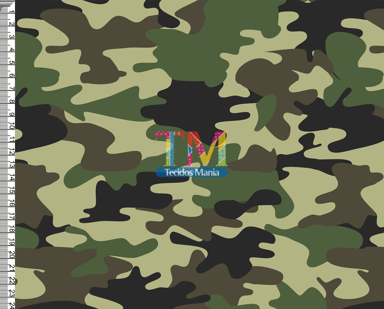 Tecido Oxford Estampa Digital - Camuflagem Exercito