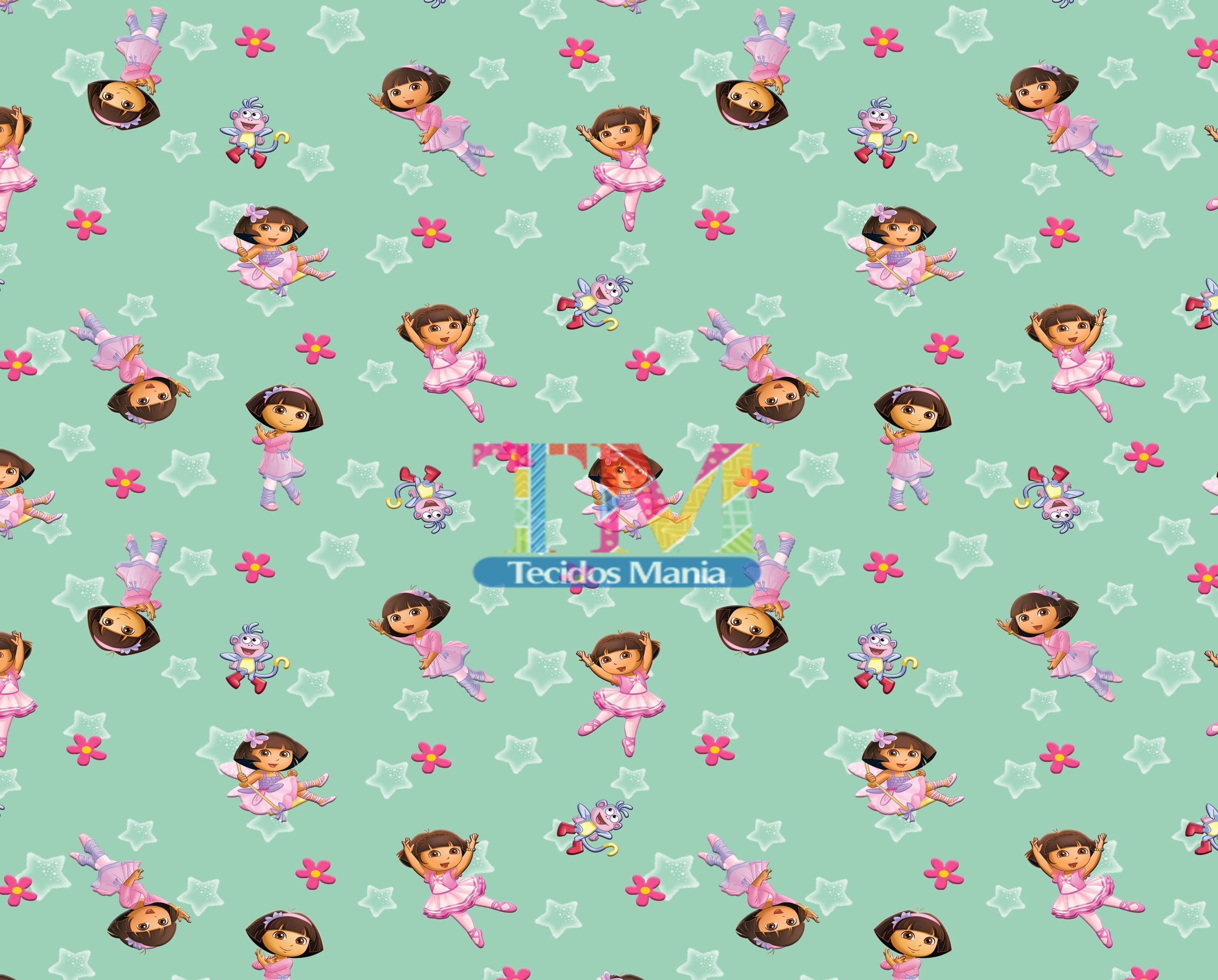 Tecido Oxford Estampa Digital - Dora Aventureira - Bailarina