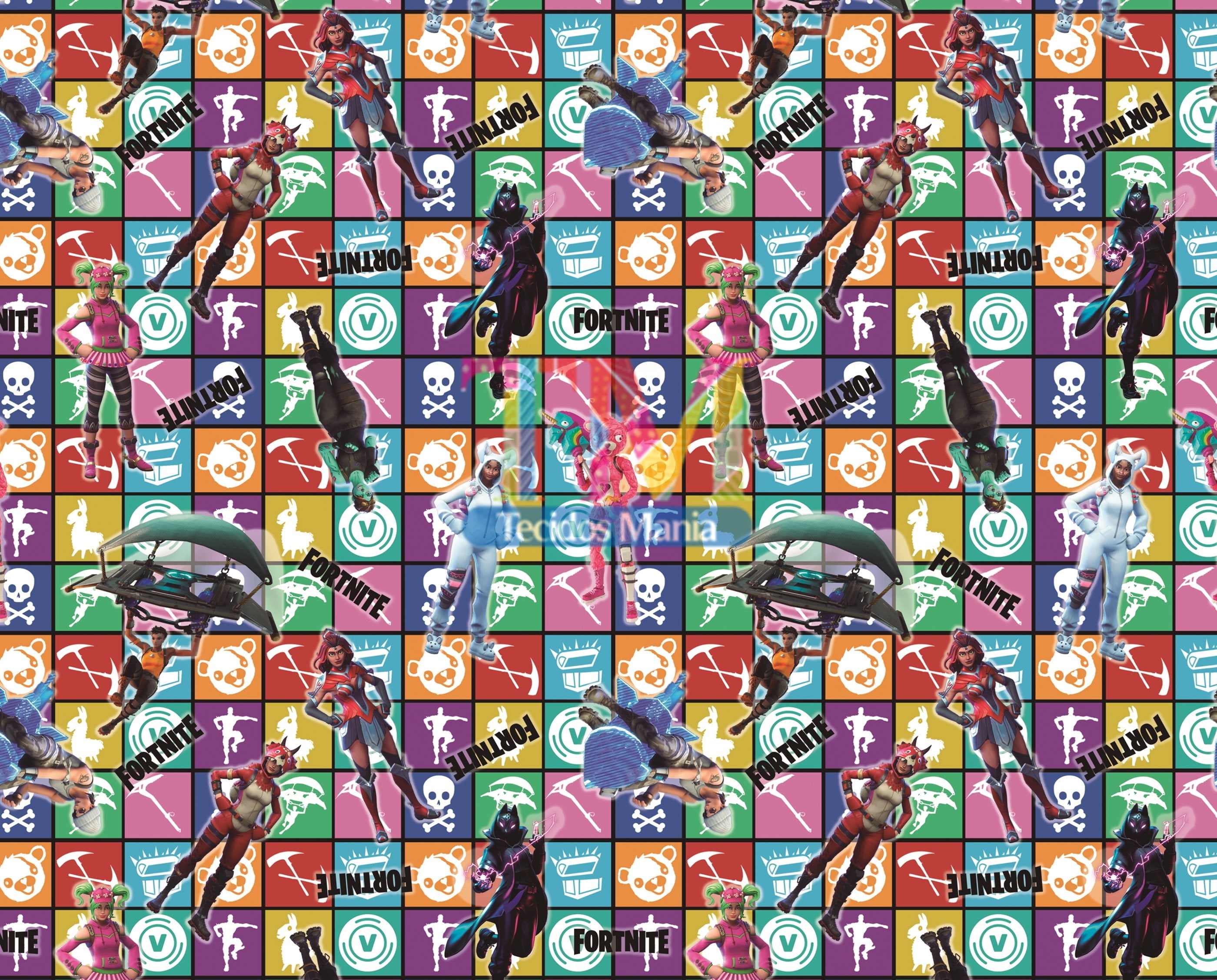 Tecido Oxford Estampa Digital - Fortnite Girl