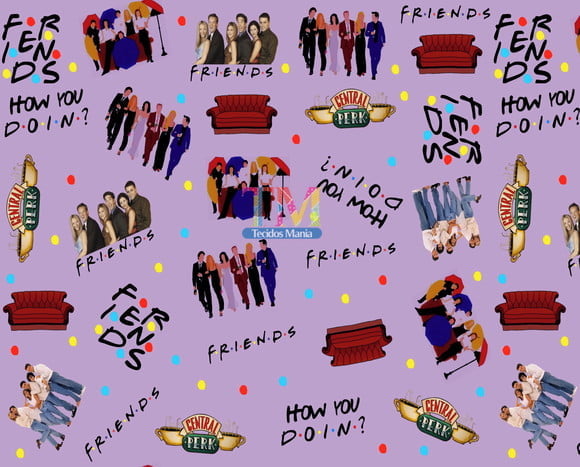 Tecido Oxford Estampa Digital - Friends
