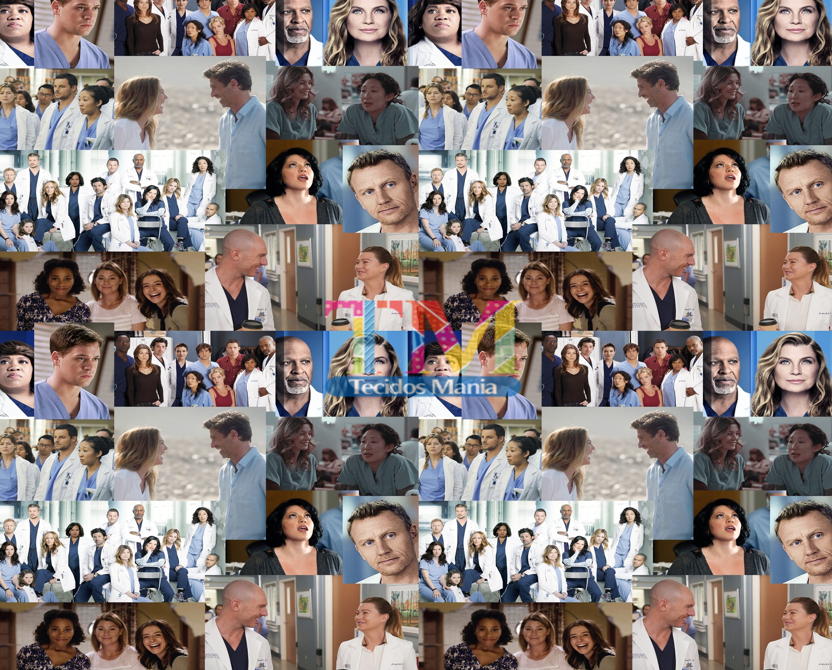 Tecido Oxford Estampa Digital - Grey´s Anatomy - Quadrinhos