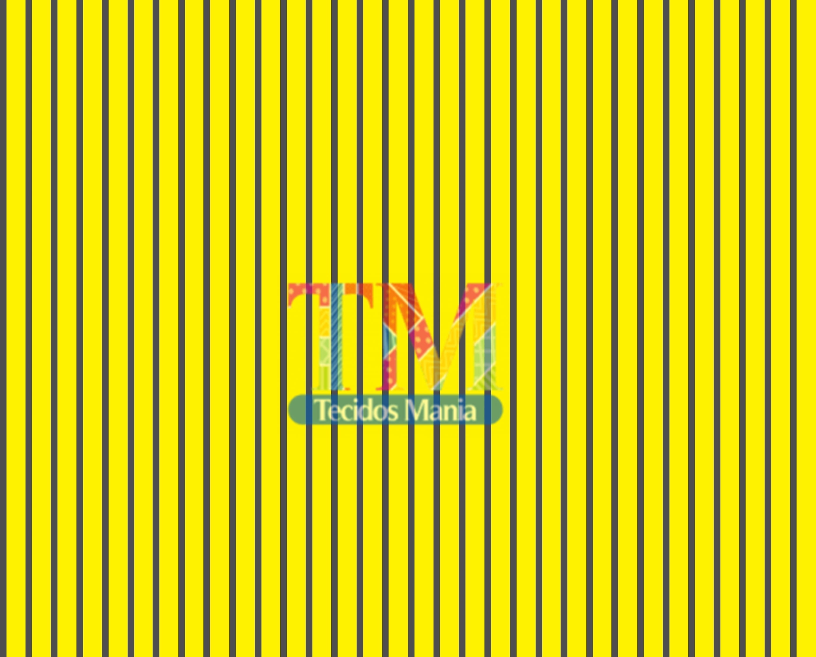 Tecido Oxford Estampa Digital - Harry Potter - Listrado - Amarelo Com Cinza