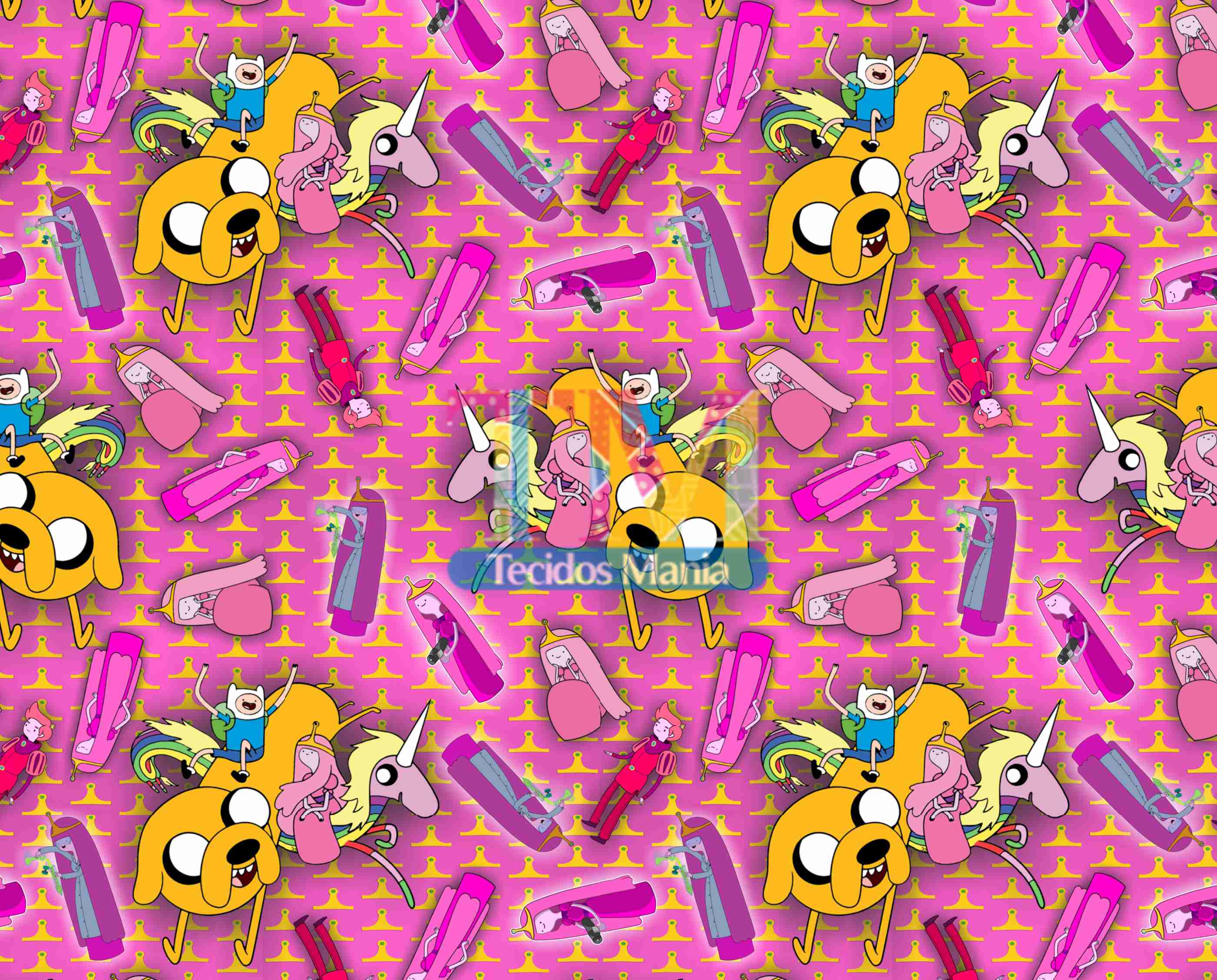 Tecido Oxford Estampa Digital - Hora De Aventura - Princesa Jujuba