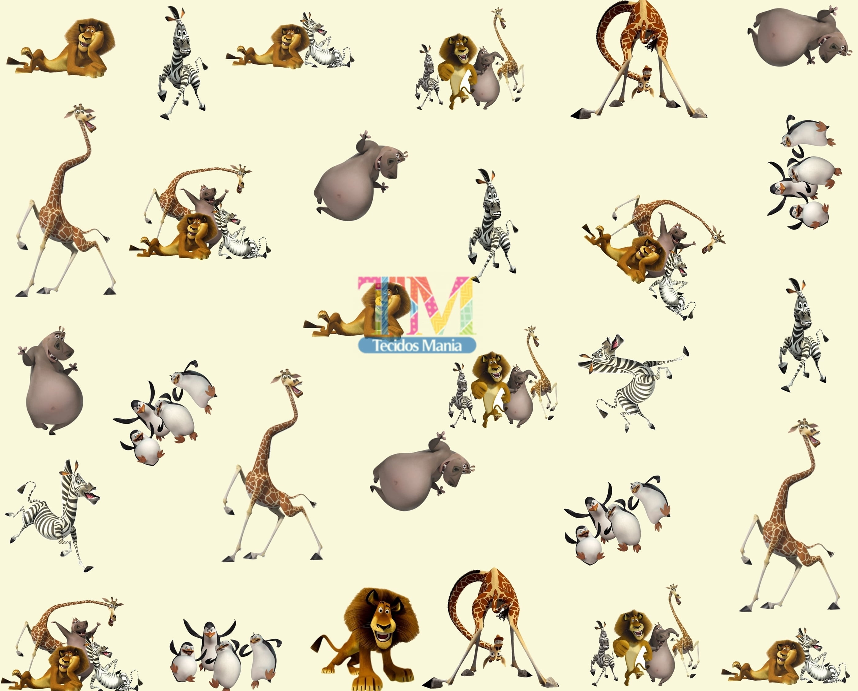 Tecido Oxford Estampa Digital - Madagascar