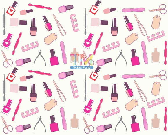 Tecido Oxford Estampa Digital - Manicure