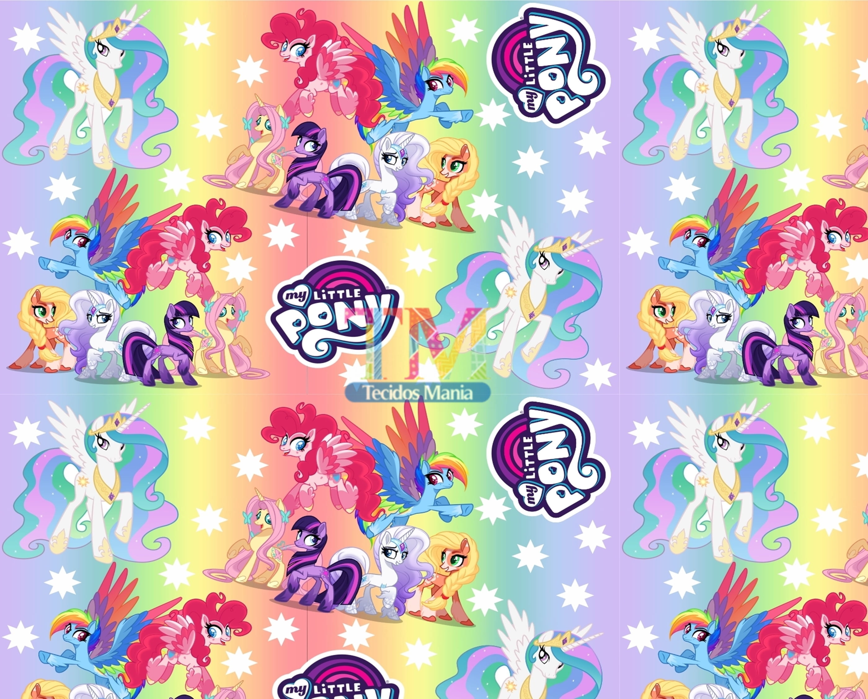 Tecido Oxford Estampa Digital - My Little Pony