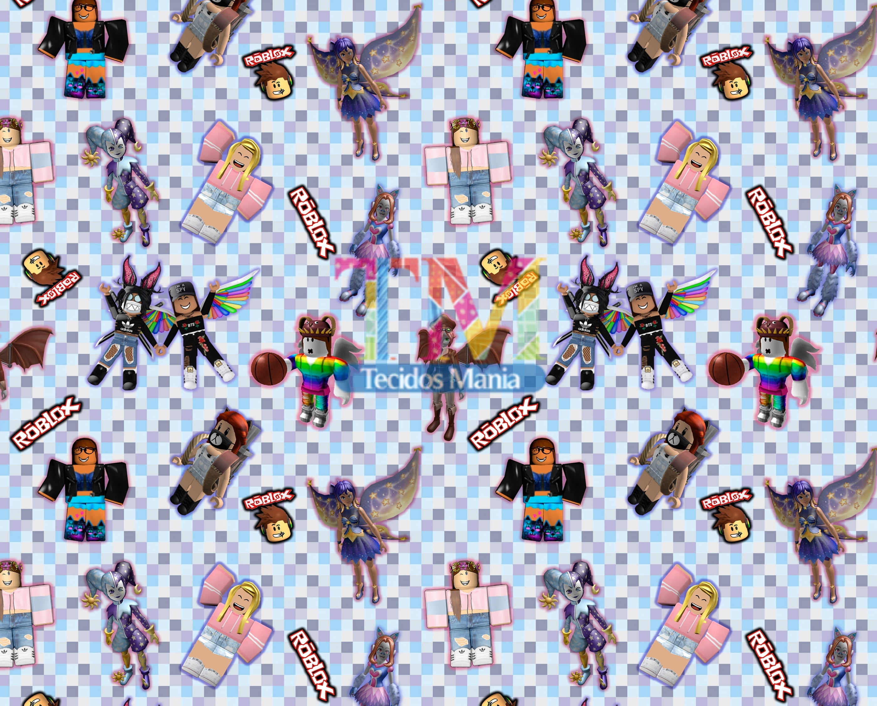 Tecido Oxford Estampa Digital - Roblox Girl