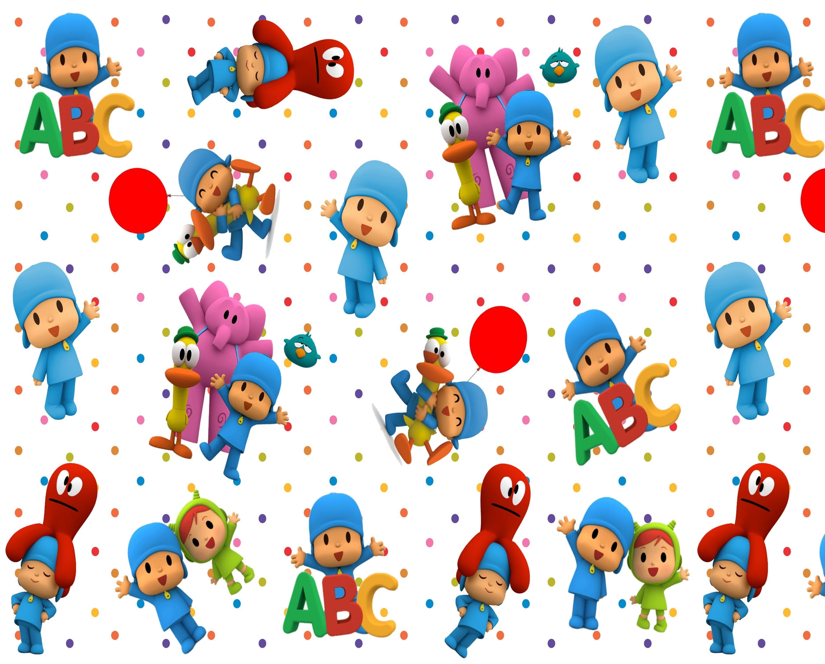 Tecido Tricoline  - Pocoyo 