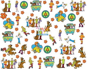 Tecido tricoline, microfibra ou gabardine estampado - Scooby-Doo 