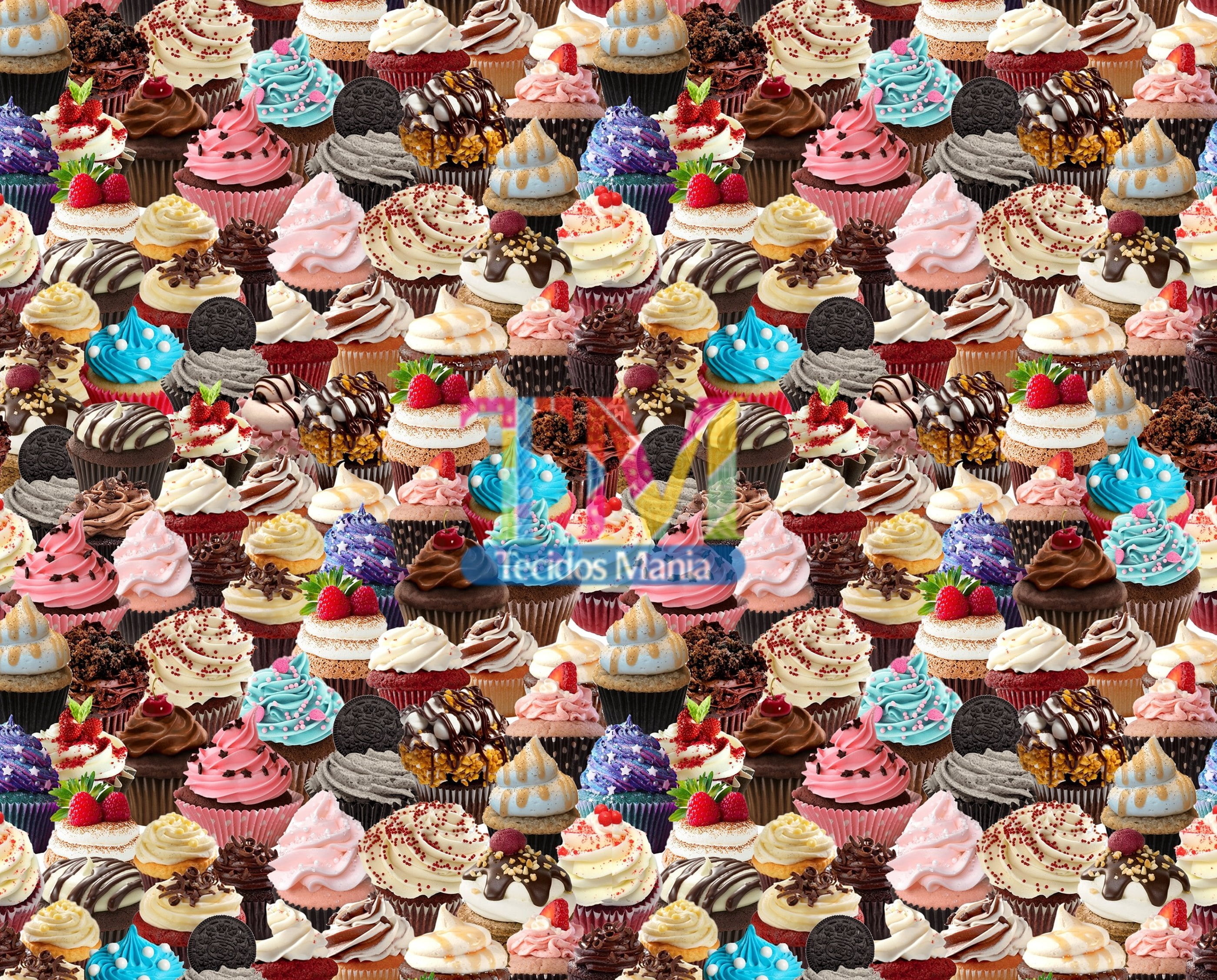 Sintético doll estampado  - Cupcake
