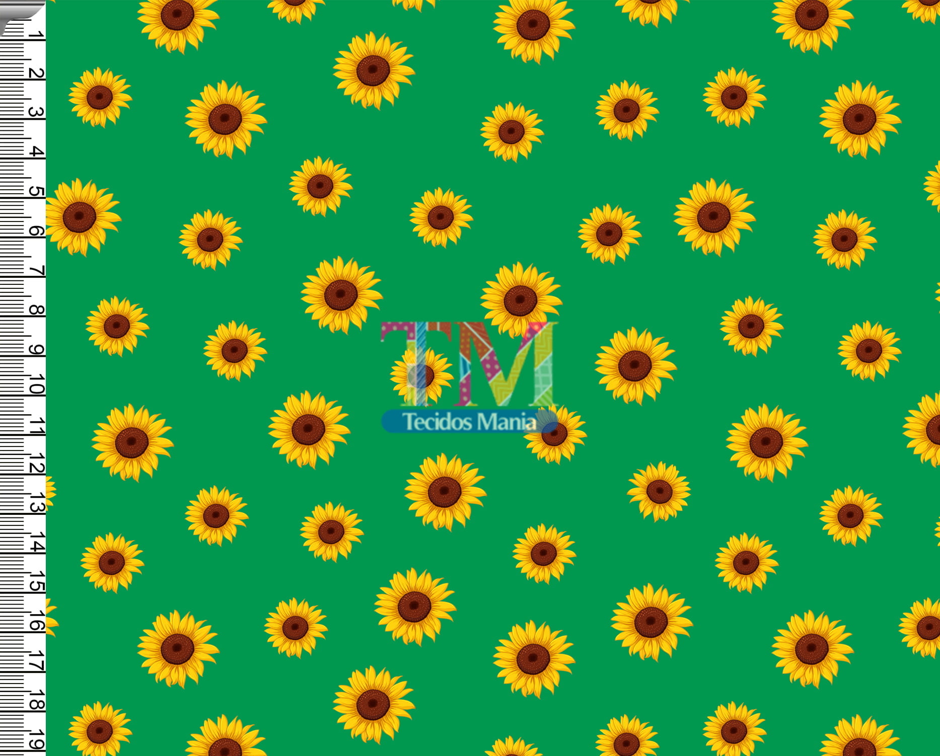 Sintético doll estampado - Girassol - deficiência oculta
