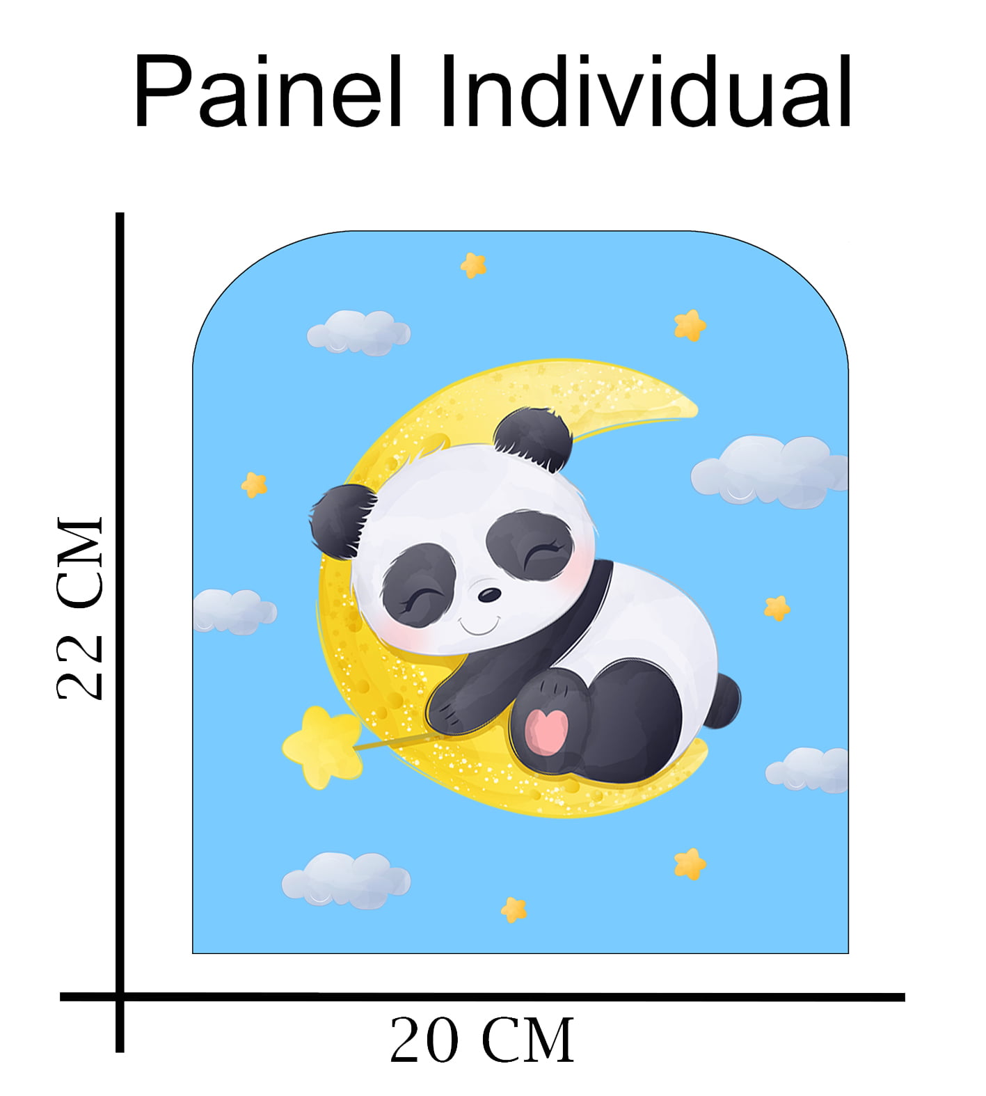 Painel Lancheira - Meia Tigela - Panda