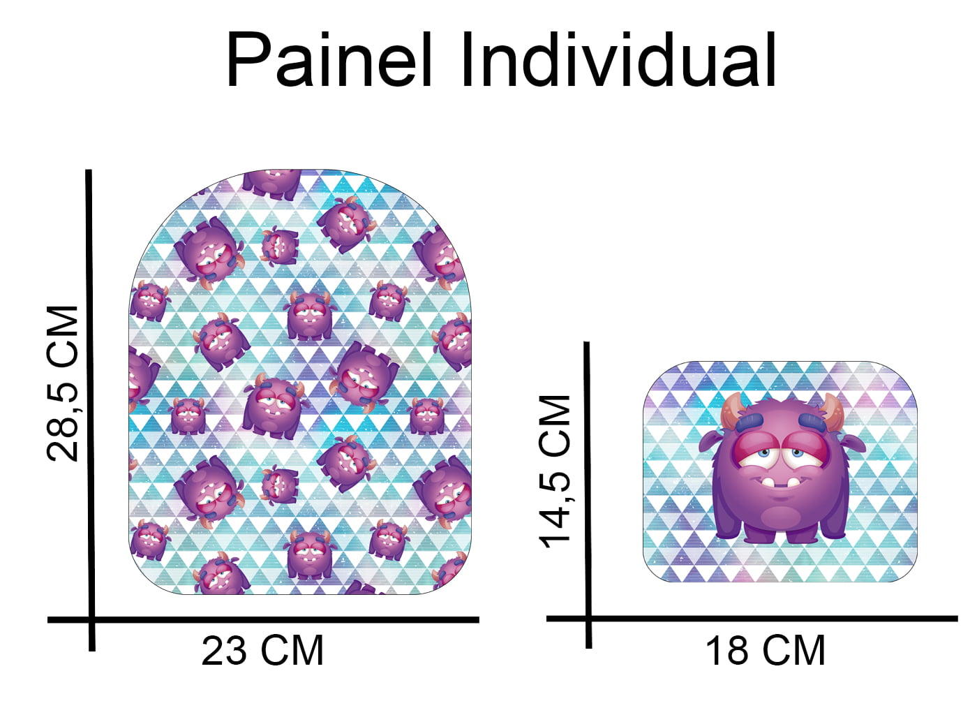 Painel Mochila Média Kokeshi 2 - Ponto X Tecidos Doll Estampado