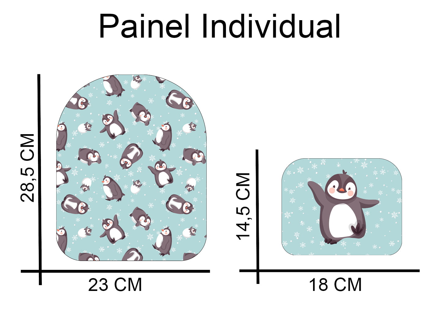 Painel Mochila Mini - Meia Tigela - Pinguim