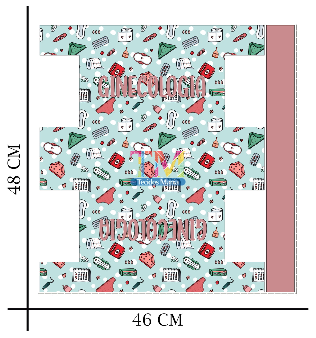 Sintético doll estampado - Painel Necessaires - Ginecologia