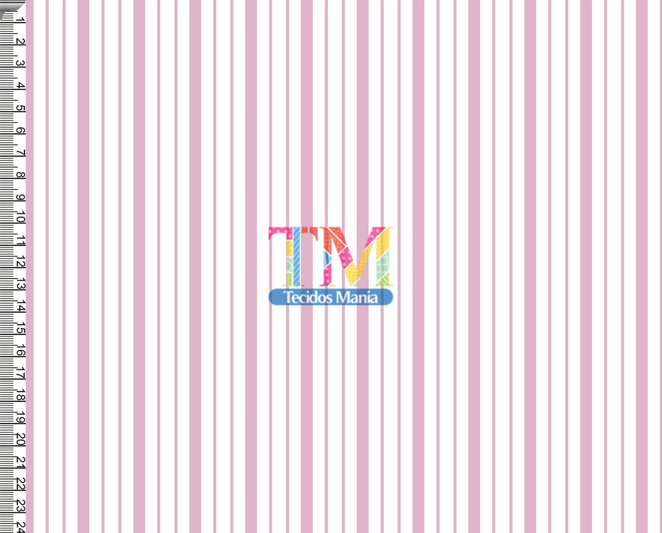 Tecido tricoline, microfibra ou gabardine estampado - Listras - Monster High - Rosa bebe com branco