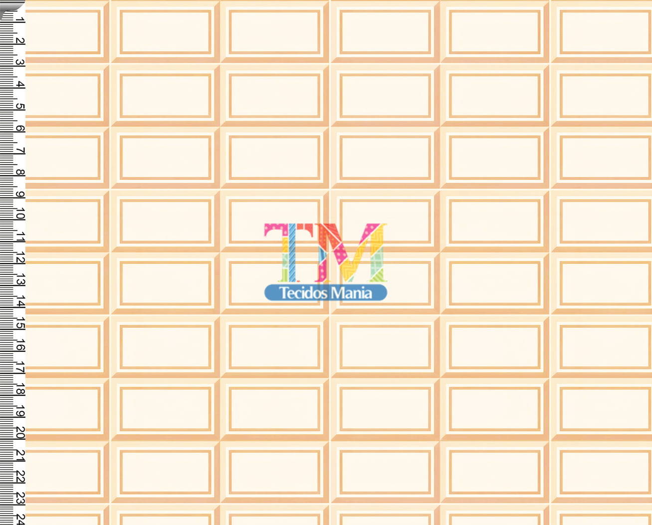 Tecido tricoline, microfibra ou gabardine estampado - Páscoa - Barra de chocolate - Branco