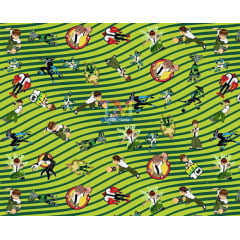Tecido Oxford Estampa Digital - Ben 10 - Fundo Verde Tecido Oxford Estampa Digital - Ben 10 - Fundo Verde