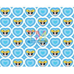 Tecido Oxford Estampa Digital - Meninas Super Poderosas -  Lindinha