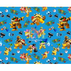 Tecido Oxford Estampa Digital - Mario Bros - Bowser