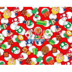 Tecido Oxford Estampa Digital - Mario Bros - Toy