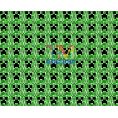 Tecido Oxford Estampa Digital - Minecraft Creeper