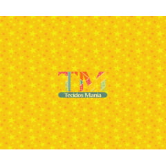 Tecido Oxford Estampa Digital - Estrelas Amarelas