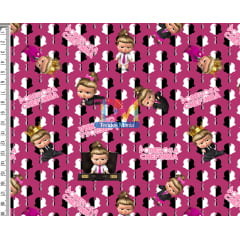 Tecido Oxford Estampa Digital - A Poderosa Chefinha - Fundo Pink