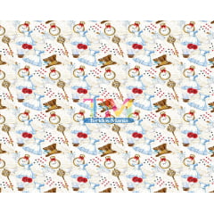 Tecido Oxford Estampa Digital - Alice No Pais Das Maravilhas - Vestido