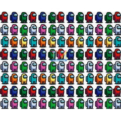 Tecido Oxford Estampa Digital - Among Us