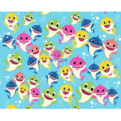 Tecido Oxford Estampa Digital - Baby Shark