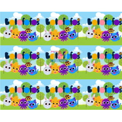 Tecido Oxford Estampa Digital - Bolofofos E Sua Turma