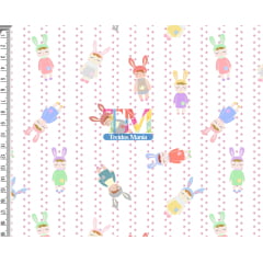 Tecido Oxford Estampa Digital - Boneca Metoo Doll - Estrelas