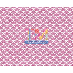 Tecido Oxford Estampa Digital - Cauda de Sereia - Glitter - Pink