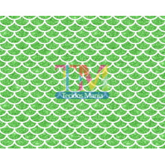 Tecido Oxford Estampa Digital - Cauda de Sereia - Glitter - Verde