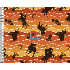 Tecido Oxford Estampa Digital - Cowboy - Country
