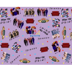 Tecido Oxford Estampa Digital - Friends