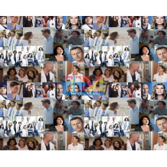 Tecido Oxford Estampa Digital - Grey´s Anatomy - Quadrinhos
