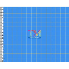 Tecido Oxford Estampa Digital - Grid - Fundo Azul