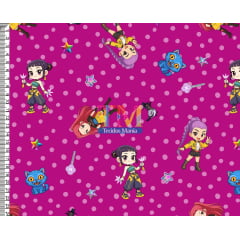 Tecido Oxford Estampa Digital - Guerreiras Do K-pop - Bolinhas - Fundo Pink