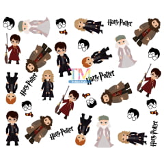 Tecido Oxford Estampa Digital - Harry Potter - Fundo Branco Tecido Oxford Estampa Digital - Harry Potter - Fundo Branco