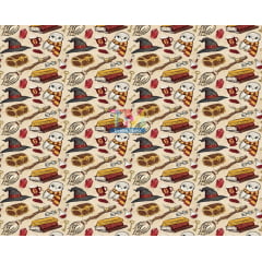 Tecido Oxford Estampa Digital - Harry Potter - Grifinoria Tecido Oxford Estampa Digital - Harry Potter - Grifinoria