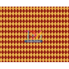 Tecido Oxford Estampa Digital - Harry Potter - Xadrez - Amarelo Com Bordo Tecido Oxford Estampa Digital - Harry Potter - Xadrez - Amarelo Com Bordo
