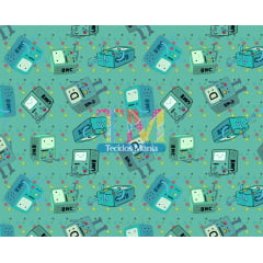 Tecido Oxford Estampa Digital - Hora De Aventura - BMO