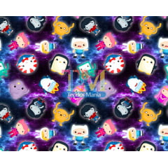 Tecido Oxford Estampa Digital - Hora De Aventura - Galáxia