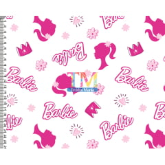 Tecido Oxford Estampa Digital - Logo Da Barbie - Fundo Branco Tecido Oxford Estampa Digital - Logo Da Barbie - Fundo Branco