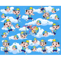 Tecido Oxford Estampa Digital - Luccas Neto Céu